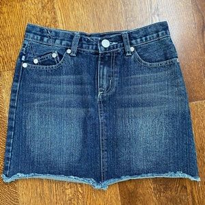 Victoria Beckham jean skirt, for Rock & Republic